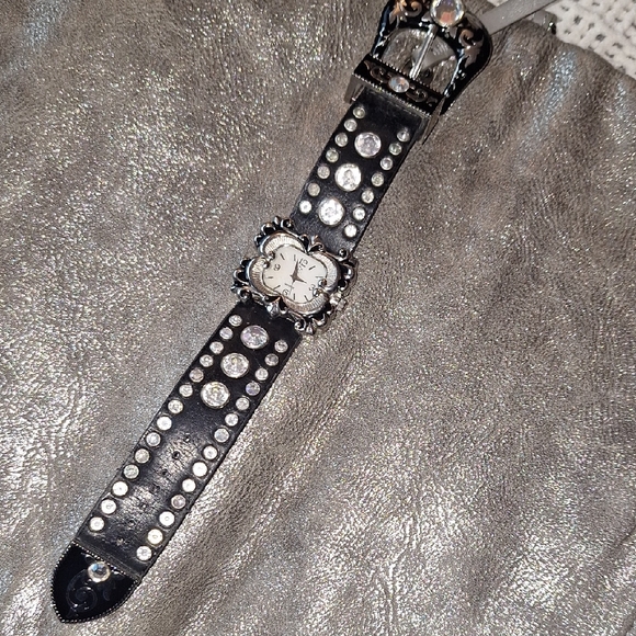 Source Unknown Accessories - Source Unknown Black and Silver Women's Watch